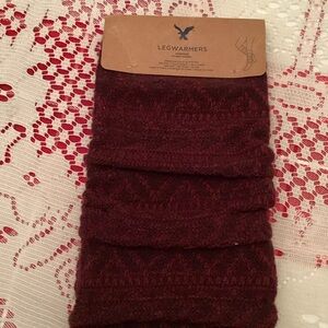 American Eagle Outfitters Burgundy Legwarmers
